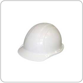 ERB® 19361 Americana White Cap Style Hard Hat with Ratchet Suspension